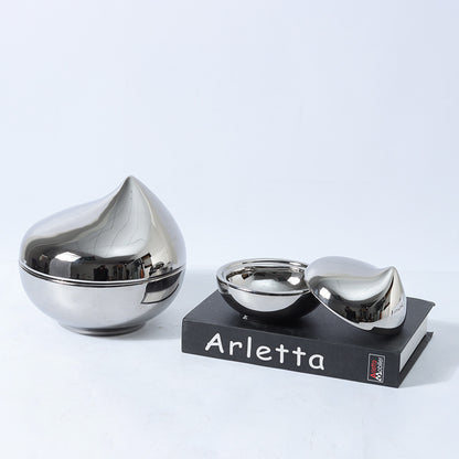 Decorative Chrome-Style Container