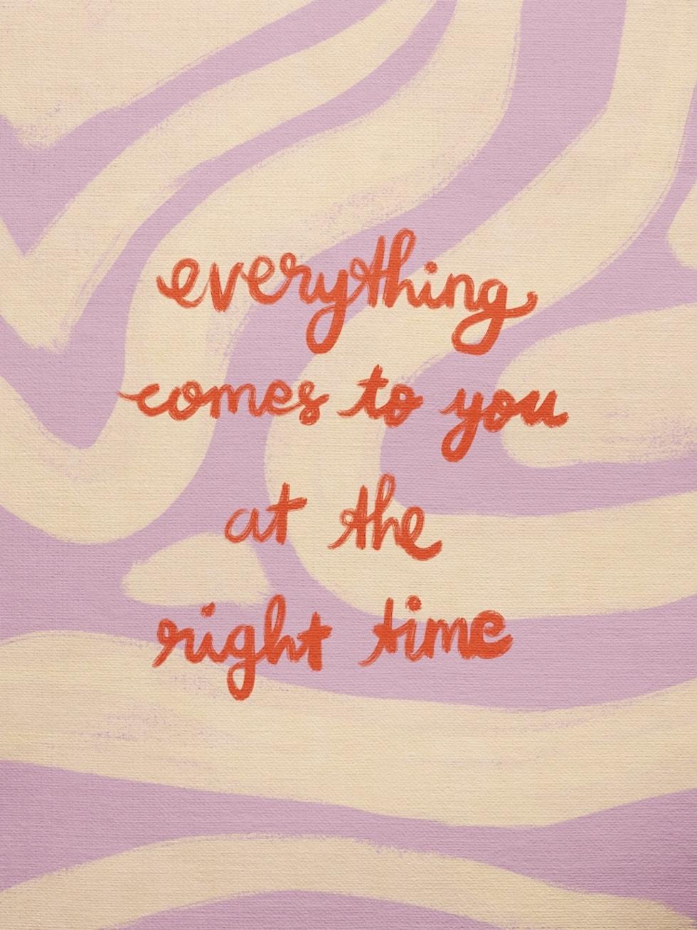 Colorful Canvas Print with Motivational Text