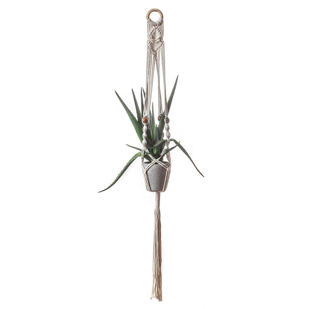 Cotton Rope Tassel Wall Decoration For Plants