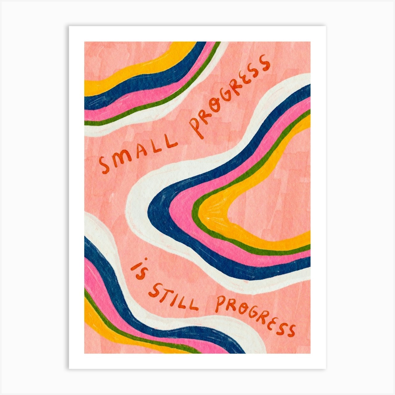 Colorful Canvas Print with Motivational Text