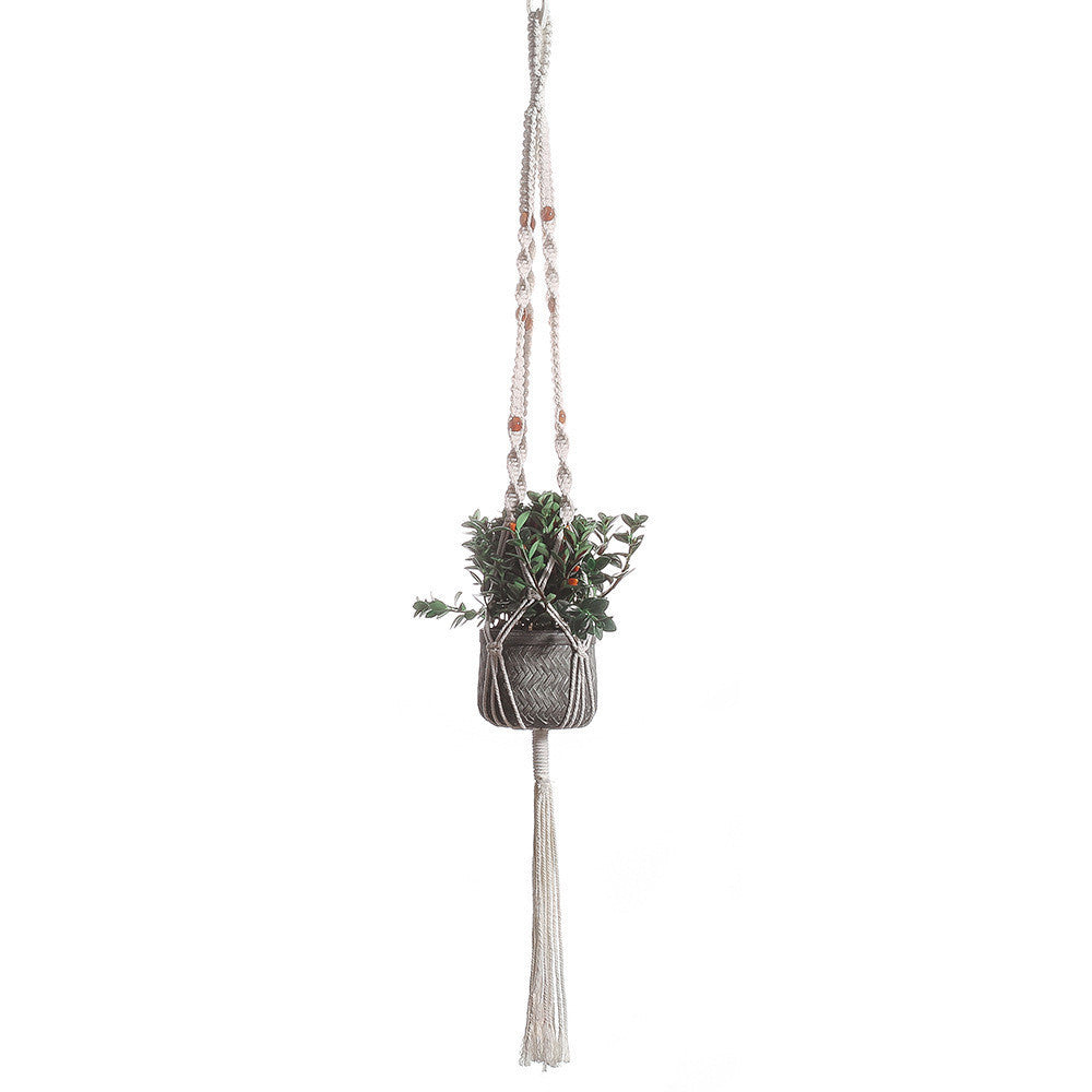Cotton Rope Tassel Wall Decoration For Plants