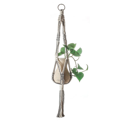 Cotton Rope Tassel Wall Decoration For Plants