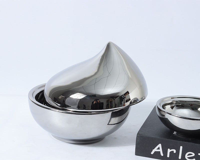 Decorative Chrome-Style Container