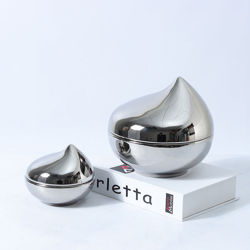 Decorative Chrome-Style Container