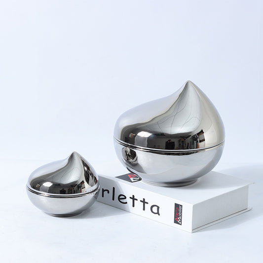 Decorative Chrome-Style Container