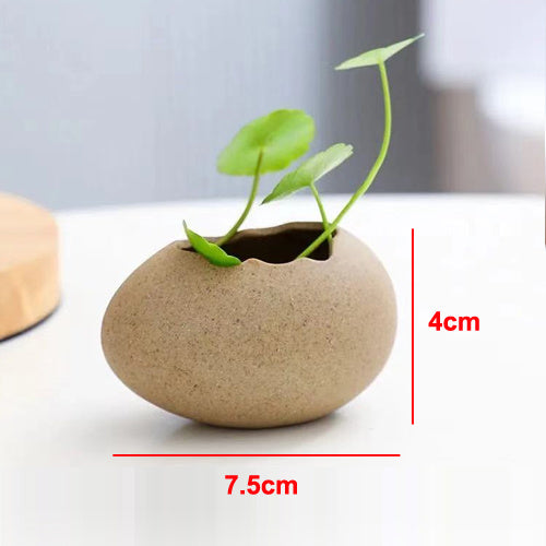 Ceramic Vase in Eggshell Shape