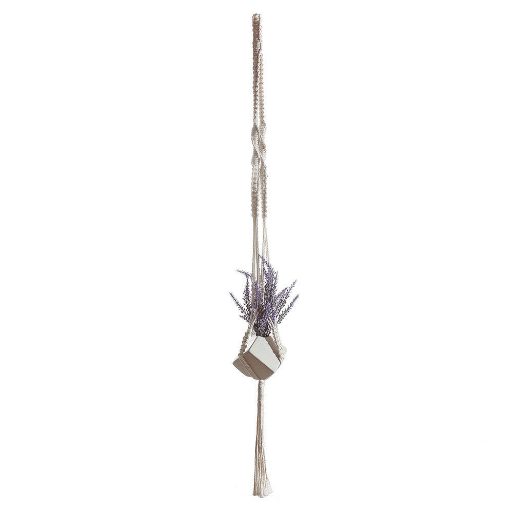 Cotton Rope Tassel Wall Decoration For Plants